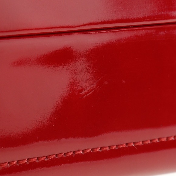 CHANEL Chain Bag Tote Coco Mark Red Shoulder Handbag - Picture 8 of 13